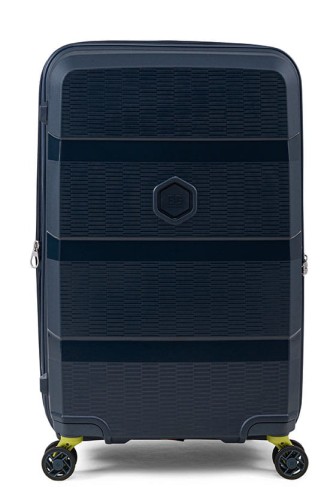 Walizka ZIP2 granatowa – średnia 60–80 l, poszerzana, na 4 kółkach, TSA