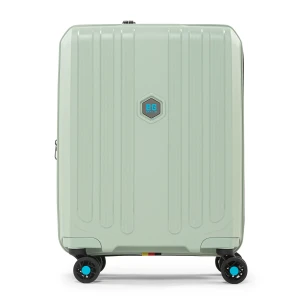 Walizka kabinowa 55x40x20 z USB – Enduro Miętowa, TSA, lekka, poszerzana