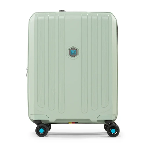 Walizka kabinowa 55x40x20 z USB – Enduro Miętowa, TSA, lekka, poszerzana