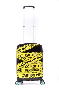 Walizka dziecięca URBE – grafika Caution, kabinowa wyprzedaż!